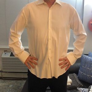 Prada White Stretch Poplin Shirt size 41 neck 16